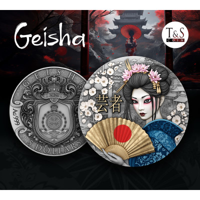 Geisha - 2 Oz - hopeinen keräilykolikko