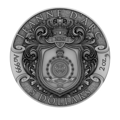 Jeanne d'Arc - 2 Oz - hopeinen keräilykolikko