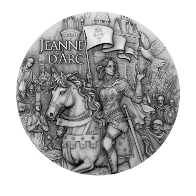 Jeanne d'Arc - 2 Oz - hopeinen keräilykolikko
