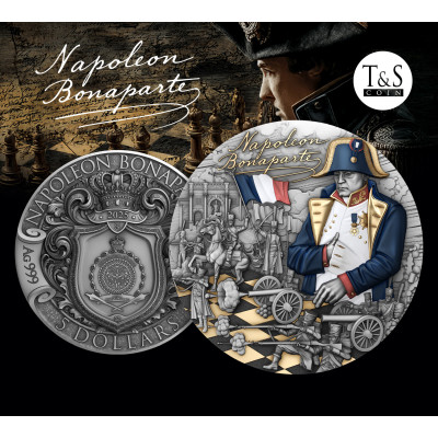 Napoleon Bonaparte - 2 Oz - hopeinen keräilykolikko