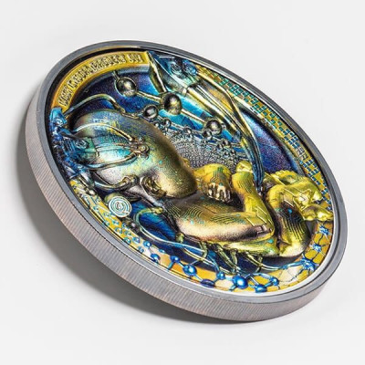 Baby Cyborg Revolution (2022) - 3 Oz hopea Proof keräilykolikko