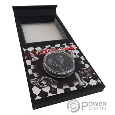 Dark Checkmate (2021) - 3 Oz hopea Proof keräilykolikko