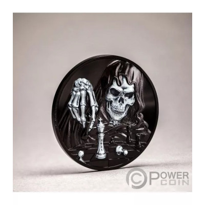 Dark Checkmate (2021) - 3 Oz hopea Proof keräilykolikko