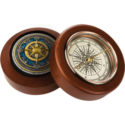 Compass Rose (2026) – 2 unssia – hopeinen keräilykolikko