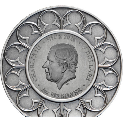 Imperial State Crown (2026) – 2 unssia – hopeinen proof-keräilykolikko