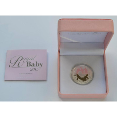 Royal Baby 2015  – 1 unssi – hopeinen proof-keräilykolikko