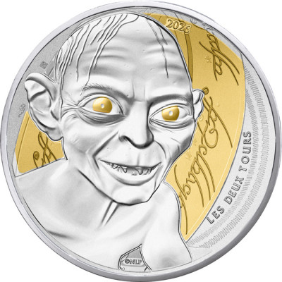 Sormusten herra – Gollum – (2026) – hopeinen, värillinen...