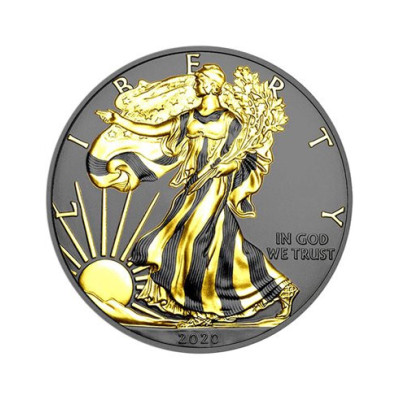 Gilded Silver Eagle (2020) – 1 unssi – hopeinen keräilykolikko